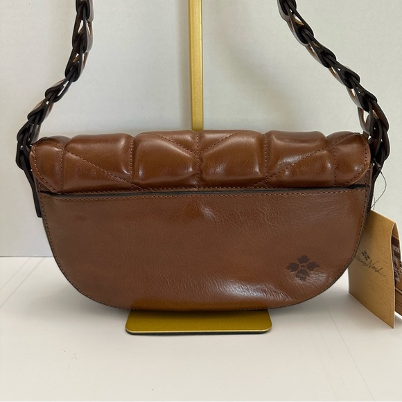 Vernita by Patricia Nash – Luxe Quilted Shoulder Bag in Rich Cognac with Leather - Picture 3 of 10